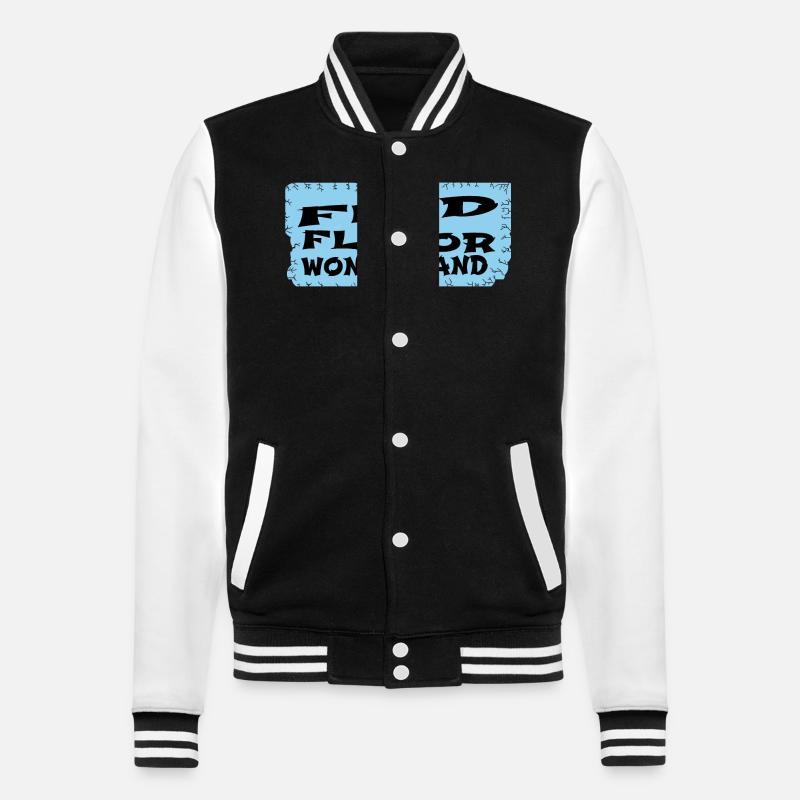 breakthrough birthday present curiosity statement - College Sweat Jacket - black/white