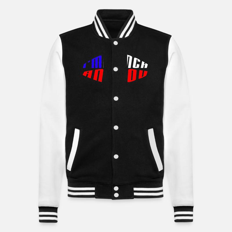 je suis français et vous - Veste Teddy - noir/blanc