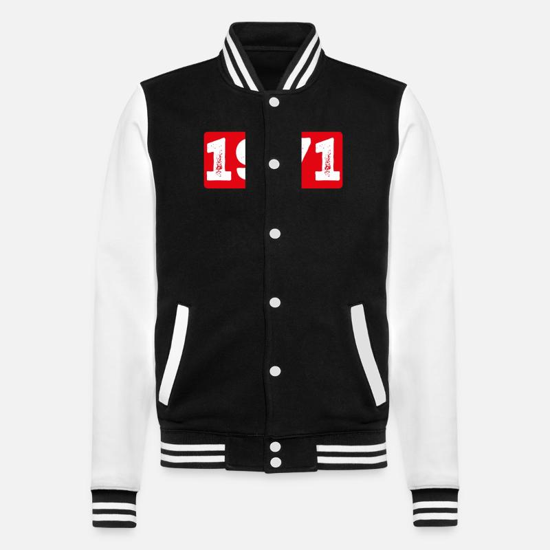 Millésime 1971 - Veste Teddy - noir/blanc