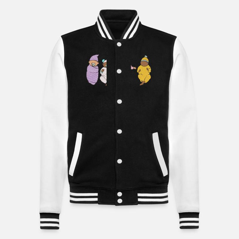 Infirmière Bébé Maternité Infirmière - Veste Teddy - noir/blanc