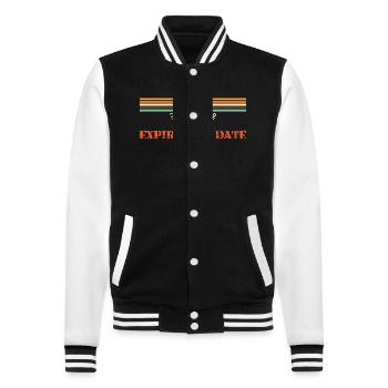 Masonic Angles & Compasses FREEMASON Prince Hall - College Sweat Jacket - black/white - Front - Nik (191cm) & Marisol (170cm)