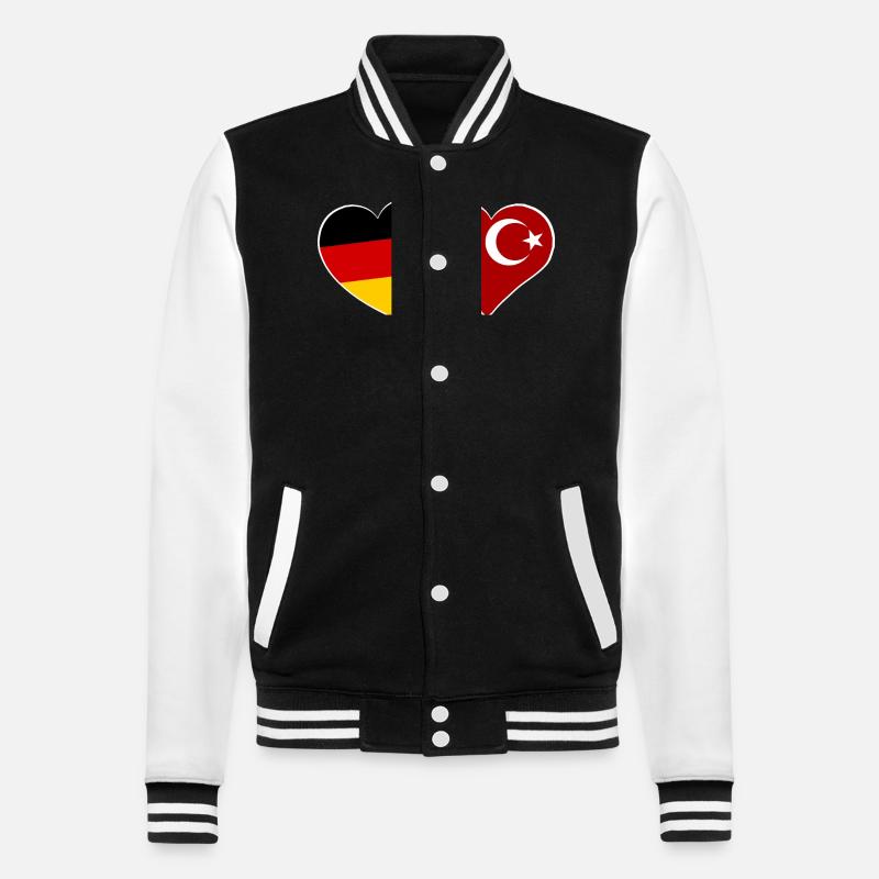 Partners Turkey and Germany - College Sweat Jacket - black/white