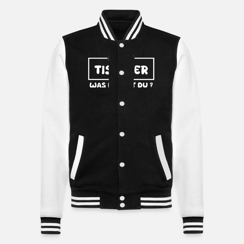 Profession : Charpentier - Veste Teddy - noir/blanc
