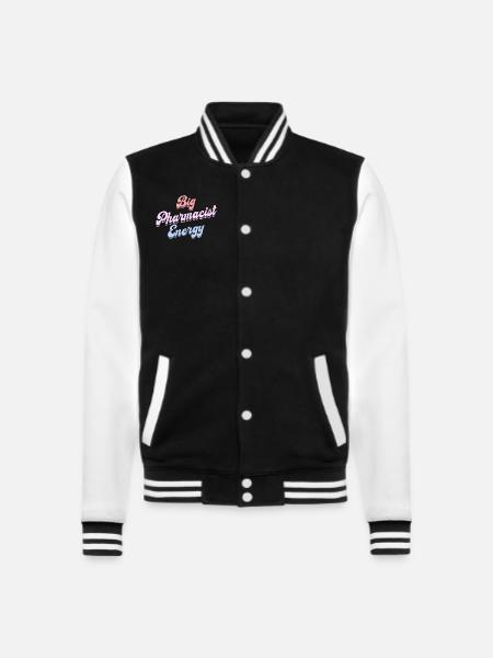 Energetic Pharmacist Female Pharmacist - College Sweat Jacket - black/white