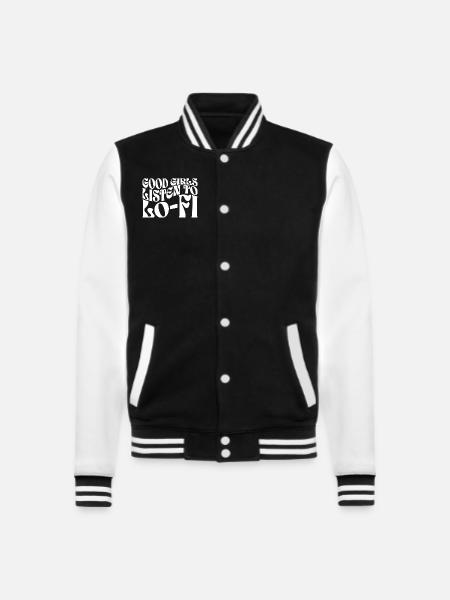 girls lofi B - College Sweat Jacket - black/white