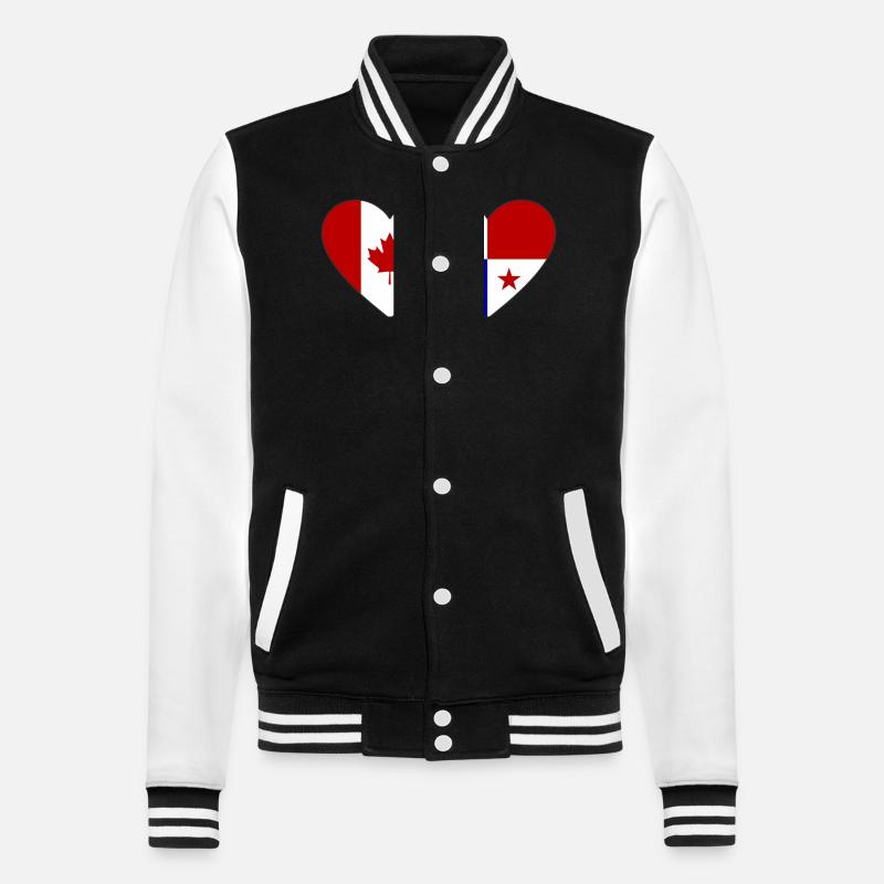 Drapeau du Canada Panama - Veste Teddy - noir/blanc