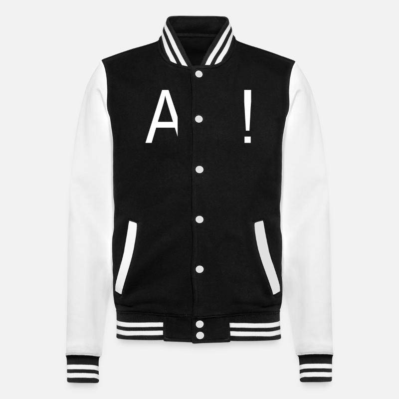 ah que c'est comique - Veste Teddy - noir/blanc