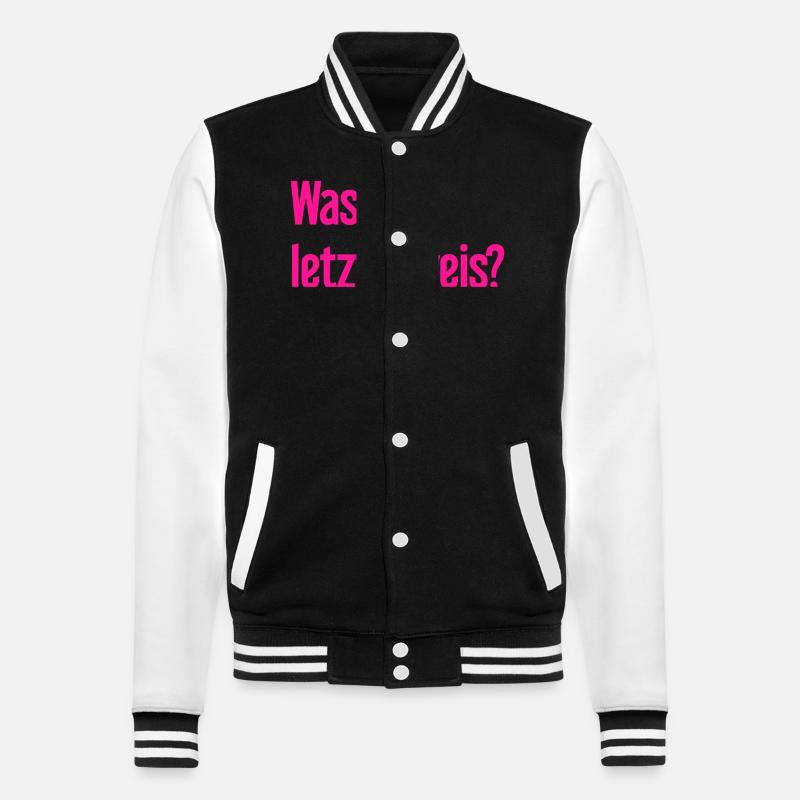 Was ist letzte Preis? - College-Sweatjacke - Schwarz/Weiß