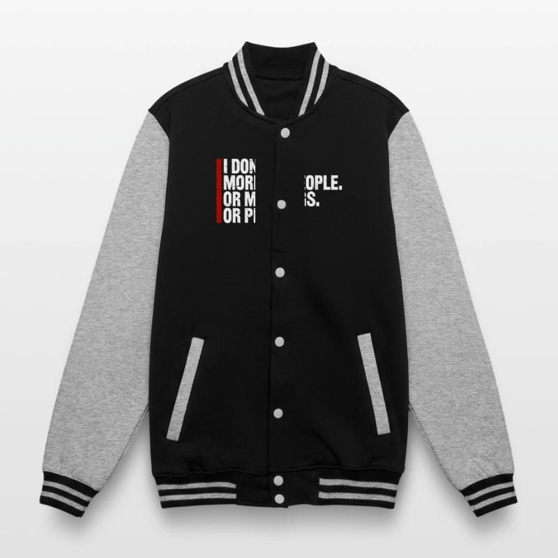 Lustig, ich mag den Morgen oder den Morgen oder die Menschen nicht College-Sweatjacke