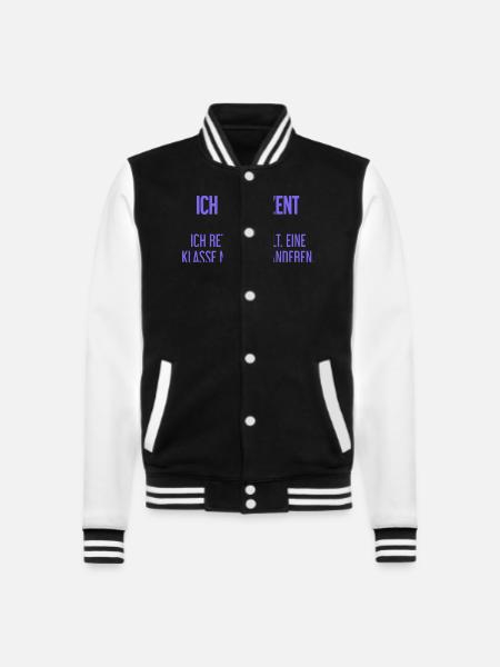 Ich bin Dozent - ich rette die Welt - College-Sweatjacke - Schwarz/Weiß