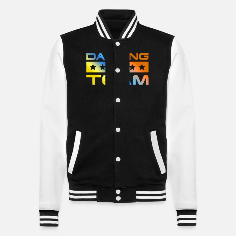 Dancing Crew Bunt - College-Sweatjacke - Schwarz/Weiß