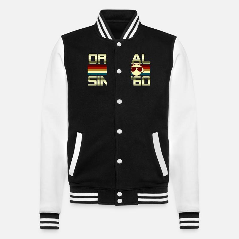 Since 60 - College Sweat Jacket - black/white