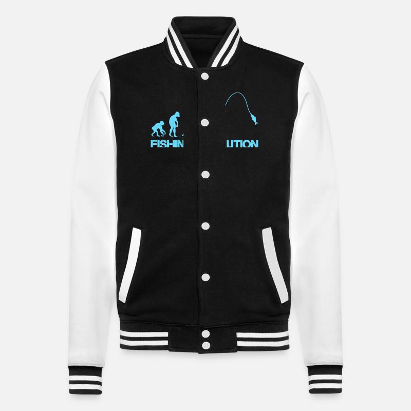 Fishing Evolution 1 - College Sweat Jacket - black/white