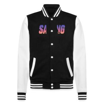 sailing segeln segelschiff - College-Sweatjacke - Schwarz/Weiß - Vorne - Nik (191cm) & Marisol (170cm)