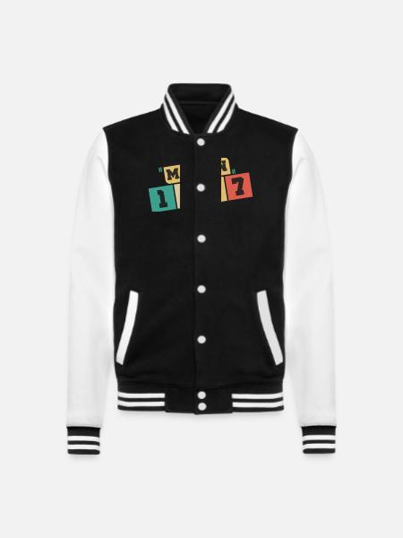 1967 Geburtstag 1967 Jahrgang 1967 Geburtstag - College-Sweatjacke - Schwarz/Weiß