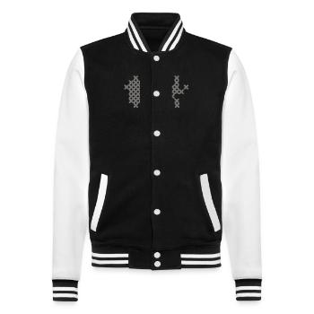 Motifs fantastiques - Veste Teddy - noir/blanc - Devant - Nik (191cm) & Marisol (170cm)