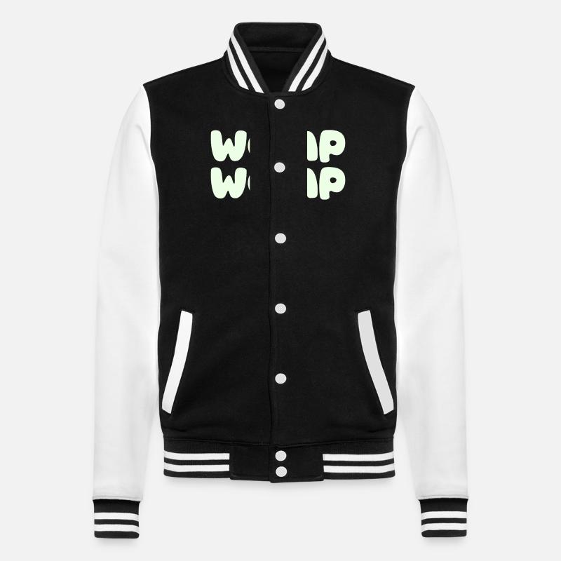 Womp Womp - mint green - College Sweat Jacket - black/white