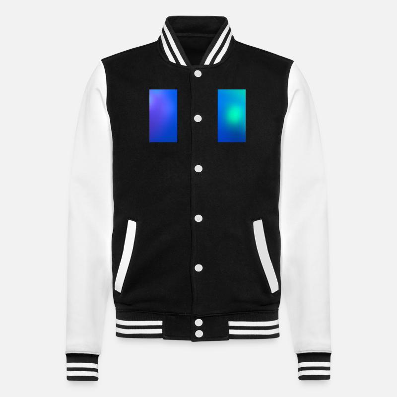 Blue Lights 73 - College-Sweatjacke - Schwarz/Weiß