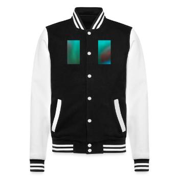 Space Edition142 - College-Sweatjacke - Schwarz/Weiß - Vorne - Nik (191cm) & Marisol (170cm)