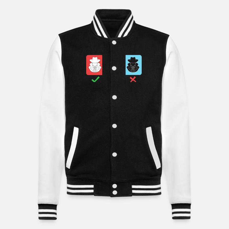 Cybersecurity Cyber Programmer Hacker - College Sweat Jacket - black/white