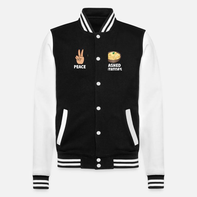 Mashed potatoes Mashed potatoes - College Sweat Jacket - black/white