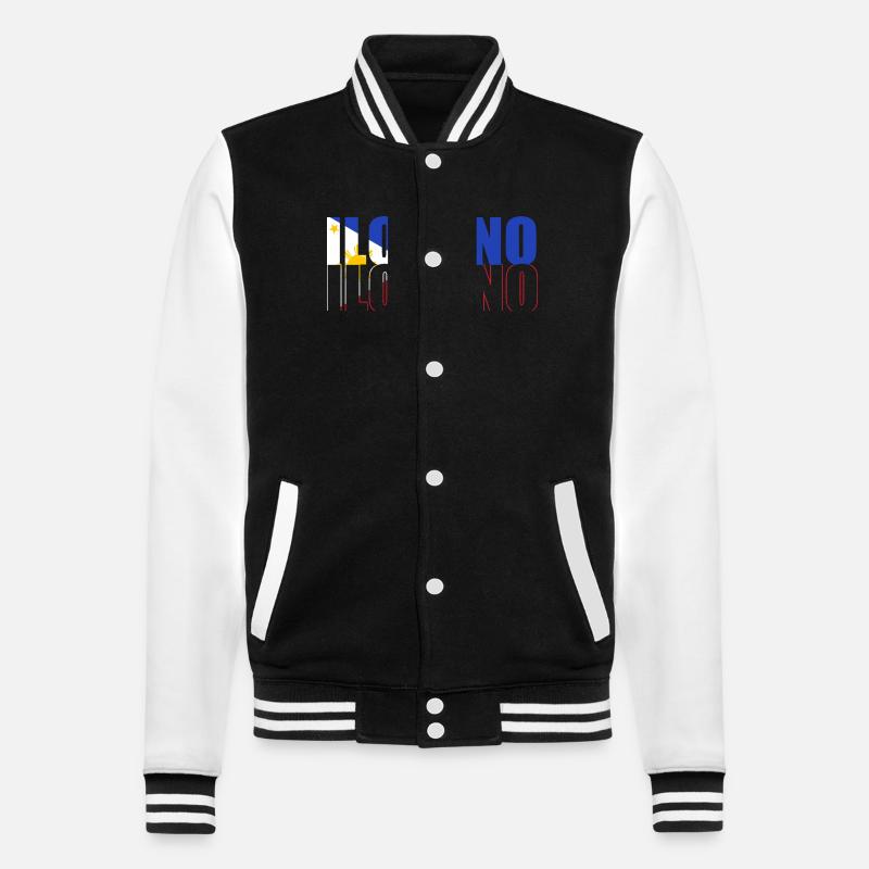 Philippinisch Philippinen - College-Sweatjacke - Schwarz/Weiß