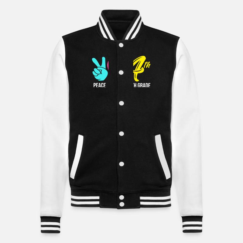 4e année - Veste Teddy - noir/blanc