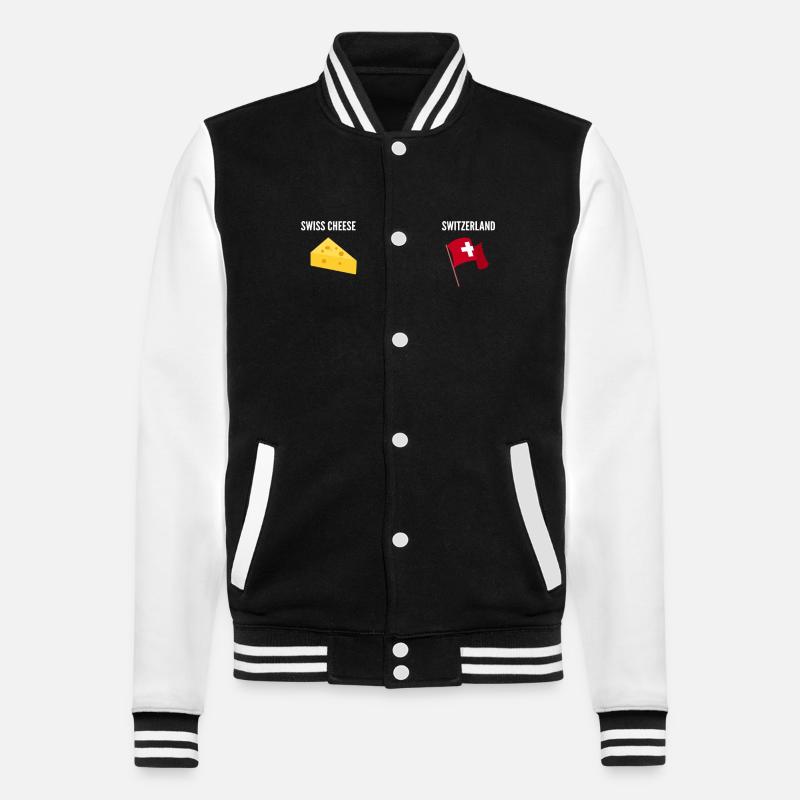Fromage Suisse - Veste Teddy - noir/blanc