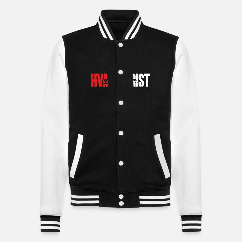 Chauffage, Climatisation, Ventilation, Technicien - Veste Teddy - noir/blanc