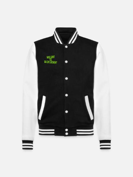 das ist nicht komisch - College-Sweatjacke - Schwarz/Weiß