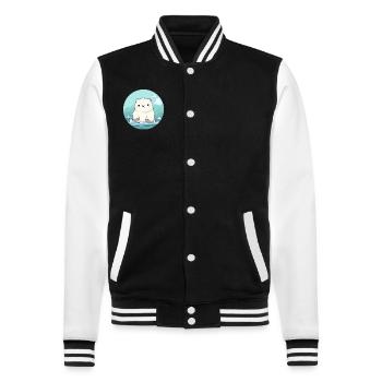 mignon petit ours polaire - Veste Teddy - noir/blanc - Devant - Nik (191cm) & Marisol (170cm)