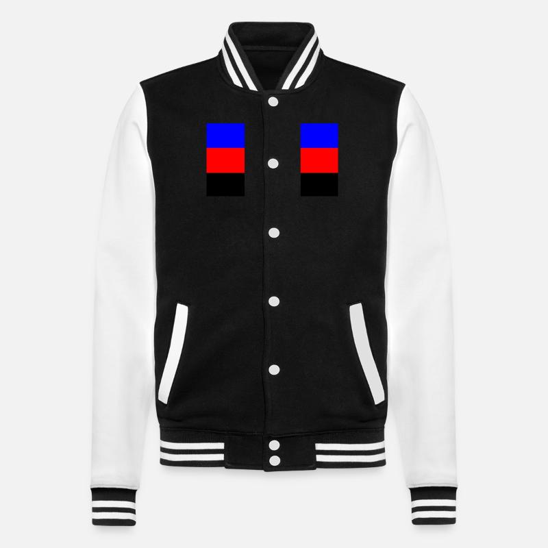 Fierté polyamoureuse - Veste Teddy - noir/blanc