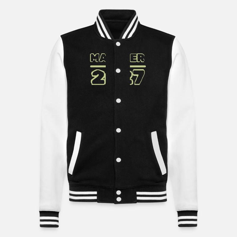 Bricklayer 2027 - College Sweat Jacket - black/white