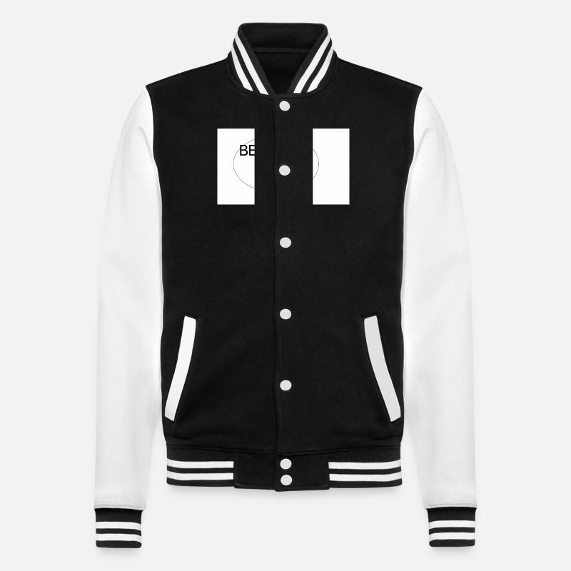 smart and cool - College-Sweatjacke - Schwarz/Weiß