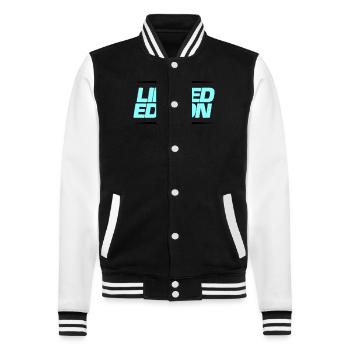 limited edition 02 - College Sweat Jacket - black/white - Front - Nik (191cm) & Marisol (170cm)