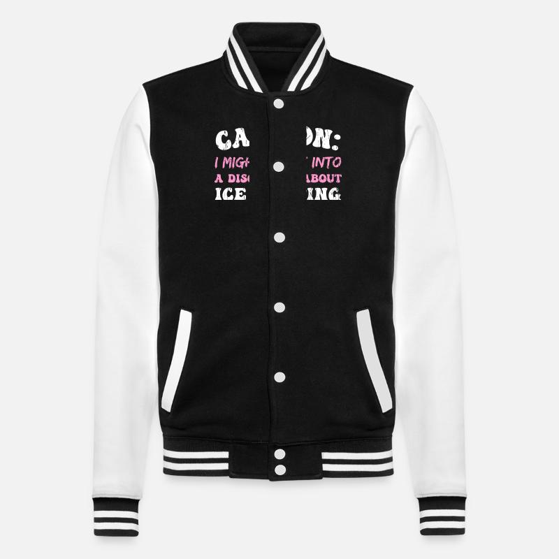 Caution - College Sweat Jacket - black/white