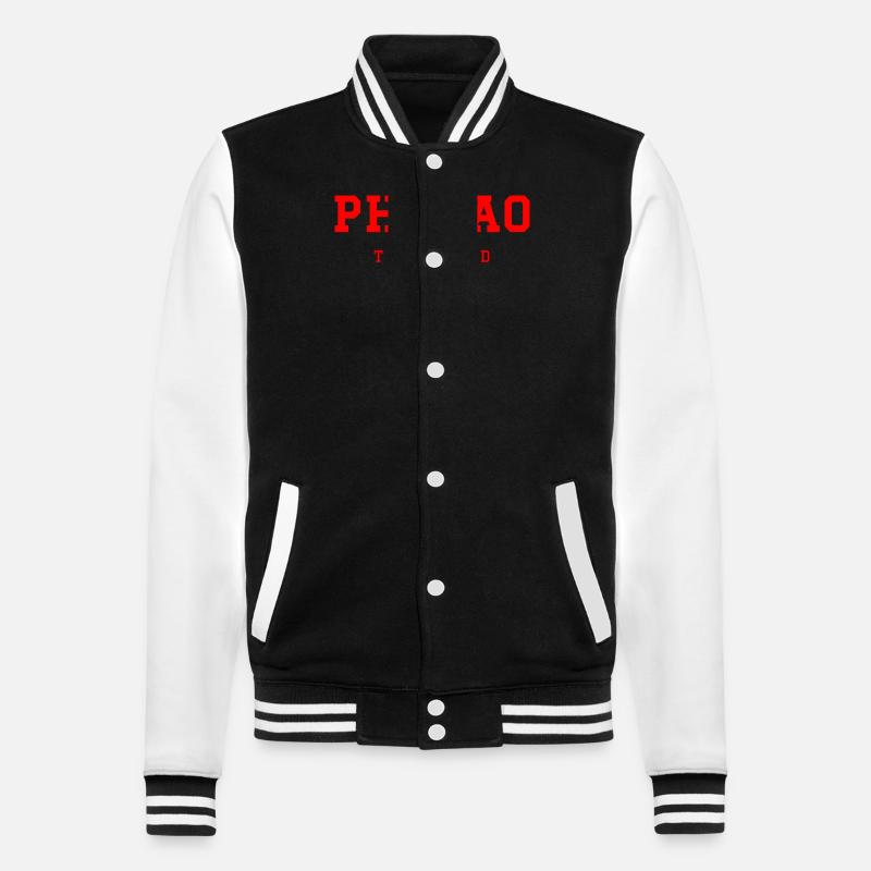 Phayao Thaïlande - Veste Teddy - noir/blanc