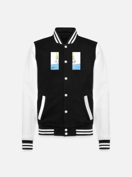 Leadership. - College-Sweatjacke - Schwarz/Weiß