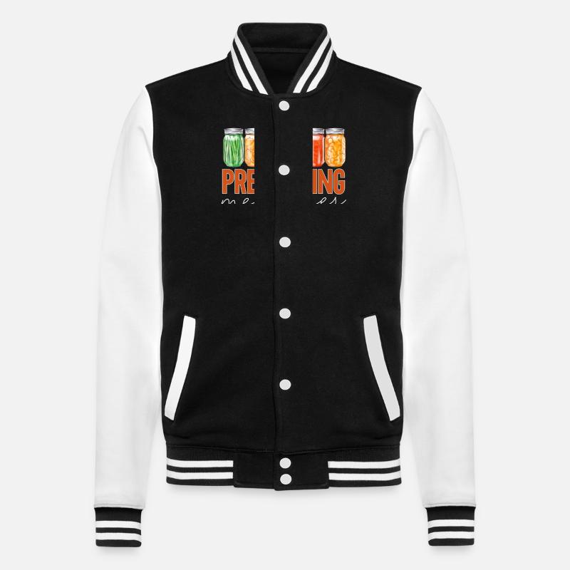 Einmachen Einkochen Lebensmitteln Konservieren - College-Sweatjacke - Schwarz/Weiß