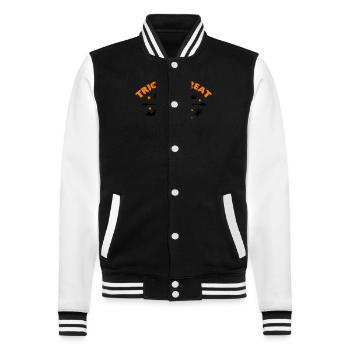 Des bonbons ou des bonbons 01 - Veste Teddy - noir/blanc - Devant - Nik (191cm) & Marisol (170cm)