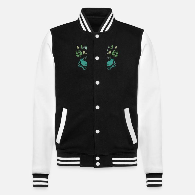 Sei du selbst - College-Sweatjacke - Schwarz/Weiß