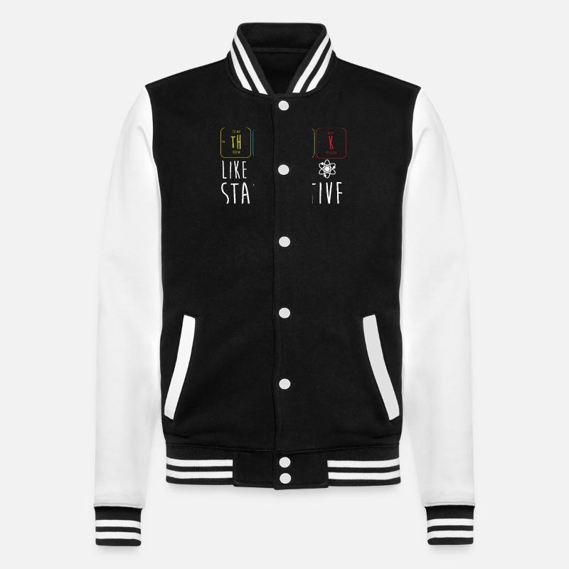 Periodensystem - College-Sweatjacke - Schwarz/Weiß