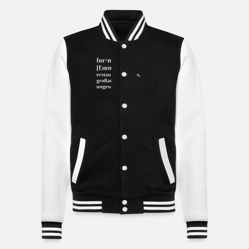 formidabel - College-Sweatjacke - Schwarz/Weiß
