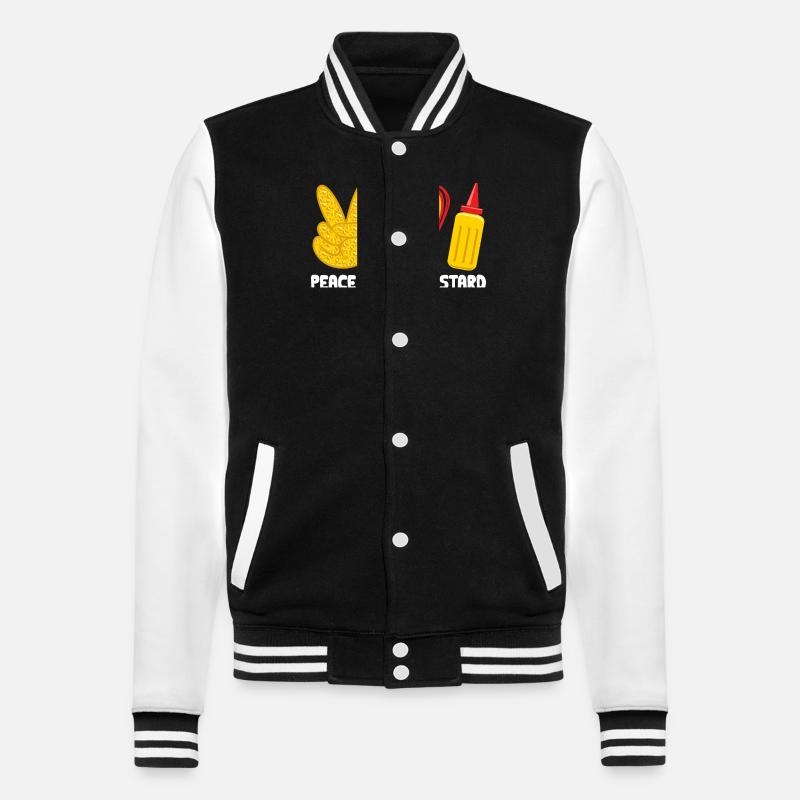 Senf Moutarde - Veste Teddy - noir/blanc