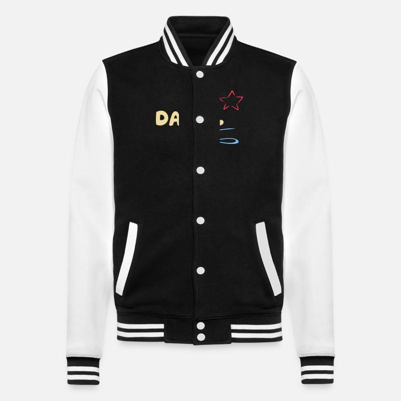 Daniel als Geschenk - College-Sweatjacke - Schwarz/Weiß