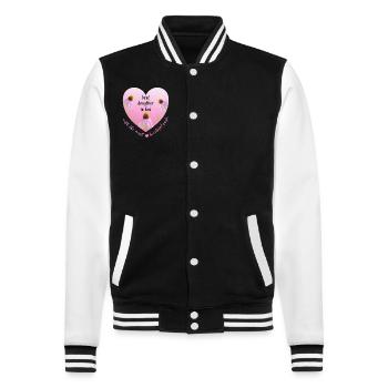 Best Daugther in Law - College Sweat Jacket - black/white - Front - Nik (191cm) & Marisol (170cm)