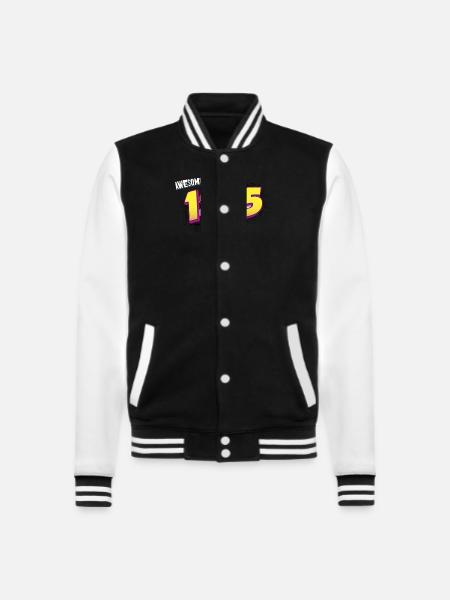 Retro 58. Geburtstag im Pop Art Comic Stil - College-Sweatjacke - Schwarz/Weiß