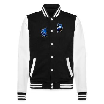 Jdm / Tuning / Turbocharger / Rims / Chiptuning - College Sweat Jacket - black/white - Front - Nik (191cm) & Marisol (170cm)