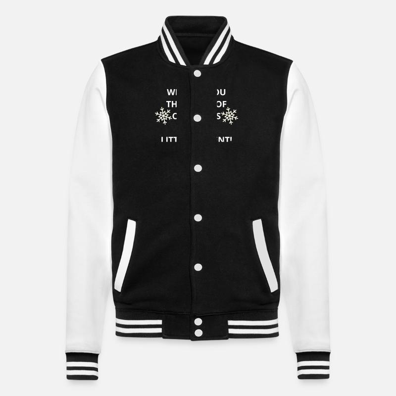 Christmas Magic: Finding Joy in Every Moment - College Sweat Jacket - black/white