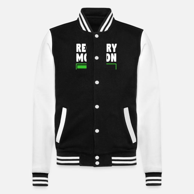 Broken Arm Bone Fracture - College Sweat Jacket - black/white